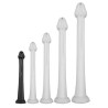 DarkSil Gode Whale Dildo S 38 x 3.8cm - Pointe 3.5cm Noir